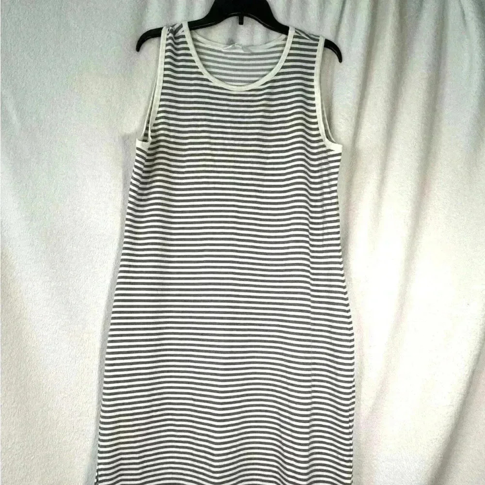 BB Dakota French toast sleeveless striped long T-shirt dress Sz XXL